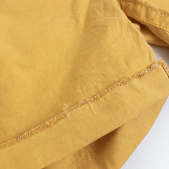 ✨ True Religion Romy Yellow Raw Hem Shorts Cotton Poplin Made in USA - Picture 8 of 12